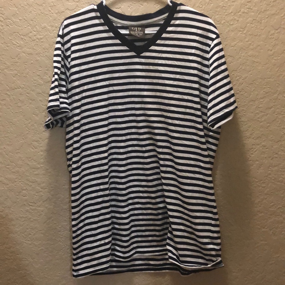 Gold Label Brand XL T-shirt navy blue / white
